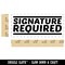 Signature Required Self-Inking Rubber Stamp Ink Stamper for Business Office